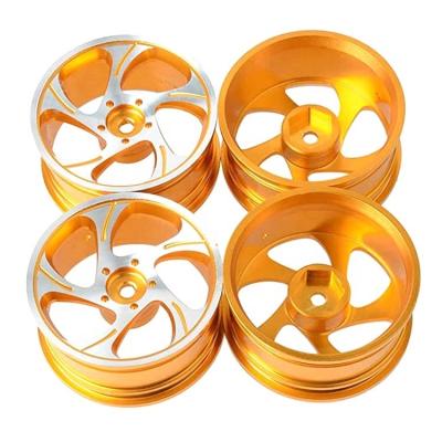 China 5 Spoke Aluminum Alloy Wheel Rims Dia 52mm for 1/10 RC On Road Drift Car Sakura Traxxas Tamiya HPI HSP RedCat L1 for sale