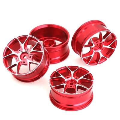 China Vehicles & On-Road 1/10 Remote Control Toys 4pcs Drift Car 52MM Metal Wheel Hub Rise RC Cars Wheel Rim For HSP Tamiya HPI Kyosho Sakura for sale