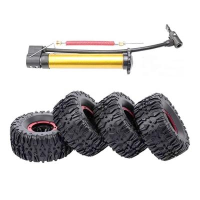 China RC Hobby 4pcs 135mm Wheel Rim Rubber Inflatable Tire Tire 2.2 Inch For 1/10 RC Rock Crawler for sale