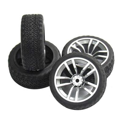 China 1:10 RC On Road Touring Car 12mm Hex Wheel Rims And Rubber Tires For 1/10 RC On-Road Touring Flat Racing Car for sale