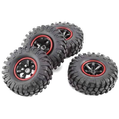 China 4PCS 1/10 1.9Inch Off Road 12MM Climb Rock Crawler Car Tires Tire Super Soft Rubber 96MM Wheel 96MM For Tamiya CC01 D90 701A P1-02 for sale