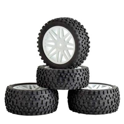 China 4Pcs RC 1/10 Mesh Shape 12mm Hex Wheels and Tires with Rim OD 85mm Off-Road C1 Errors for sale