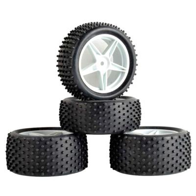 China RC Hobby 1/10 RC Tires and Wheels with 12mm Hex Errors with Foam Inserts for Tamiya WLtoys Redcat HSP Racing Car for sale