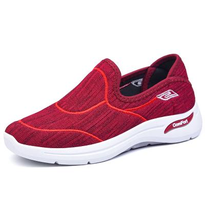 China Anti-slippery Women Sport Shoes Knit Sneakers Fashionable Women Walking Shoes for sale