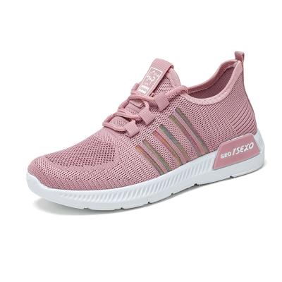 China Zapatillas Ladies Sneakers Anti-Slippery Knitting Lightweight Women Sport Shoes for sale