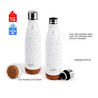 China New Arrivals Sustainable Cola Shape Water Bottle With Cork Bottom for sale