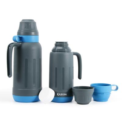 China Wholesale Viable Large Capacity Vacuum Flask Thermos With Two Cups for sale