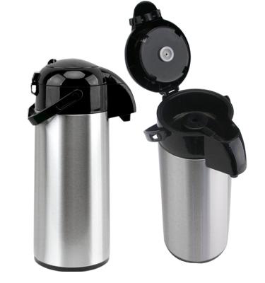 China OUDON Sustainable Insulated Pump Coffee Carafes Stainless Steel With Glass Liner for sale