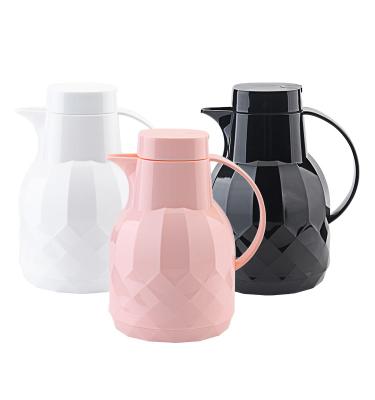 China Custom Coffee Pot Viable High Quality Glass Plastic Double Wall Coffee Pot Thermal Pots for sale