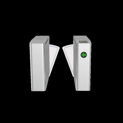 China SUS304 Biometric Access Control Flap Turnstile Stadium Entrance Flap Barrier For School Hotel for sale