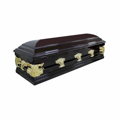 China European Style Caskets And Coffins Manufacturer Wooden Material Casket Supplies Funeral Hardware for sale