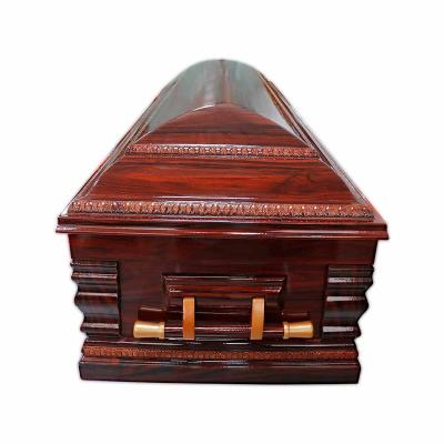 China High quality wooden coffin and european style custom maker casket in china funeral caskets for sale