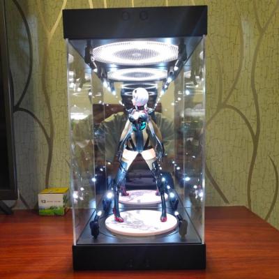 China LED Lighted Acrylic Display Case For 12 Inch Drawing 1/6 Scale T8020 Collectible for sale