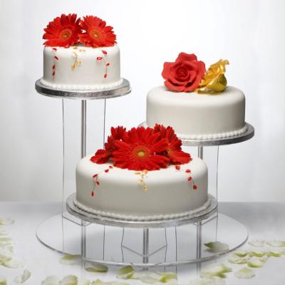 China Retail store or exhibition the clear acrylic 3 tier mushroom cake display stand for sale