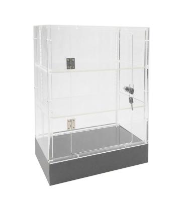 China Clear Cabinet LED Display Shelf Case Acrylic Plexiglass LED Light Display Lock Box AD97031 for sale