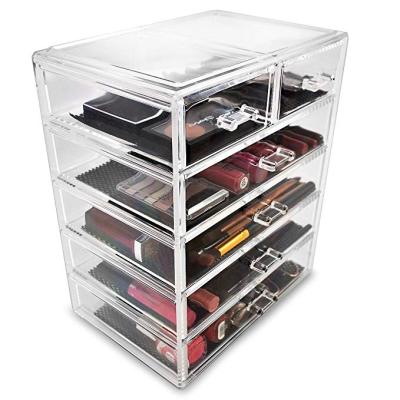 China Highlight for your big logo or brand jewelry storage case and cosmetics makeup display for sale