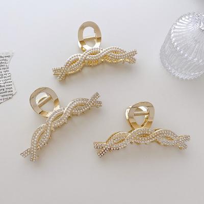 China Hair Bobby Pin For Women Bobby Pin Hair Barrette Crystal Hair Accessories European and American Style Luxury Gold Crystal Clips Large for sale