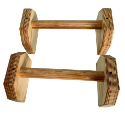 China Bodybuilding Fitness 2021 Most Popular Gym Solid Wooden Parallettes With Cheapest Price for sale