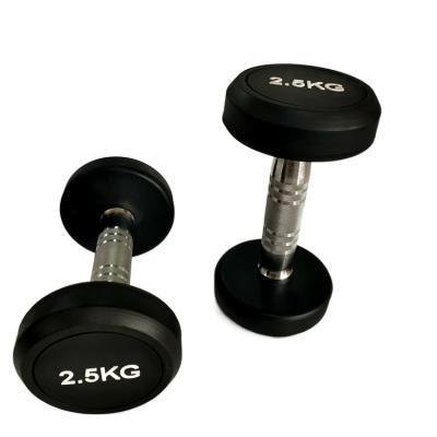 China Universal Round Rubber Coated Fixed Dumbbell For Wholesale for sale