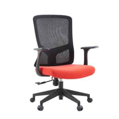 China (Size) Adjustable Modern Swivel Chairs With Black Mesh Office Chair Wholesale Computer Comfortable Fabric 360 Ergonomic Metal Base Furniture Mid for sale