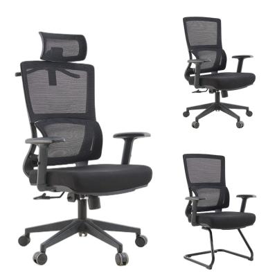 China Wholesale Best Quality Mesh Executive High Back Swivel Modern Ergonomic Adjustable Fabric Fat People Comfortable Office Chair for sale