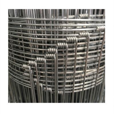 China Hot Dipped Galvanized Woven Plain Weave Wire Mesh Hinge Joint Field Fence For Animal Welfare Livestock Fence for sale