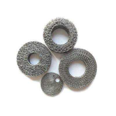 China Durable In Use High Quality Ss304 Customized Replacement Compressed Knitted Wire Mesh Filter for sale