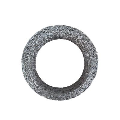 China Custom Cylindrical Round Type Yezhen Ring Durable In Use Compressed Knitted Stainless Steel Wire Mesh For Oil Or Water Treatment for sale