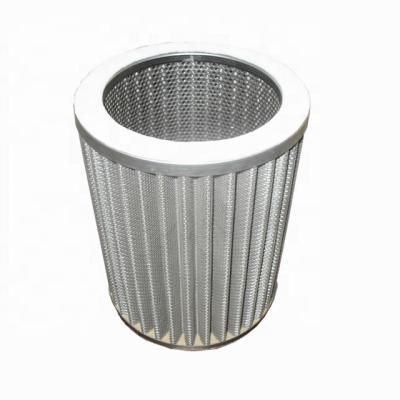 China High temperature resistant stainless steel air filter element/stainless steel metal folding filter element for oil, air, water filtration industry for sale