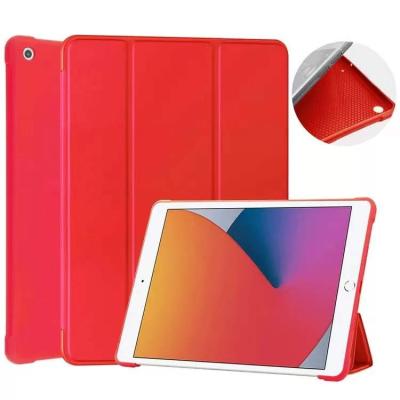 China Wholesale Leather Smart Triple Flip Case Cover For Apple Ipad 2 2019 7th Gen 10 With Soft Flexible Pencil Holder Back Cover for sale