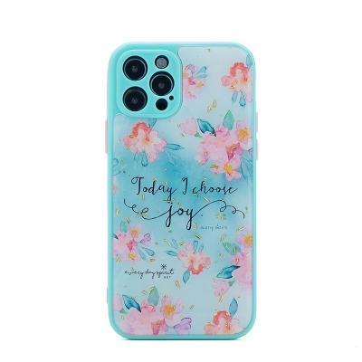 China Colorful Shockproof Keys TPU Glue Phone Case For Girls Men Designs With Protector Camera Phone Cover Pink/Purple/Green Edge Cases for sale