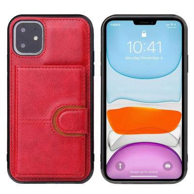 China Factory Sale Cell Phone Case Wallet Leather Shockproof Cover For iPhone Men Design Business Phone Cover For Samsung for sale