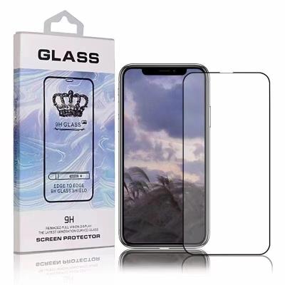 China Wholesale Factory Stock Mobile Phone 5D Glue Full 0.33 Anti-scratch 9H Screen Protector Tempered Glass Films for sale