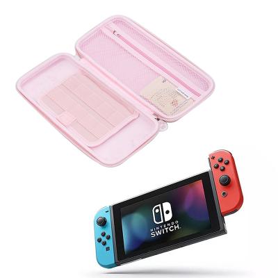 China EVA Hard Shell Pink Cute Portable Dustproof Shockproof Waterproof Cat Paw Travel Carrying Case for Nintendo Switch for sale