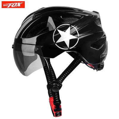 China Polyester King Bike Toddler Bicycle Helmet with Magnetic Eye Shield and Optional Star Sticker Boys Girls Mtb Bike Helmet for sale