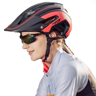 China Bicycle Helmet Men Women Mountain MTB Bike Helmet Outdoor Road Best Speed ​​BATFOX Cycling Safety Helmet L Size With Sun Visor for sale