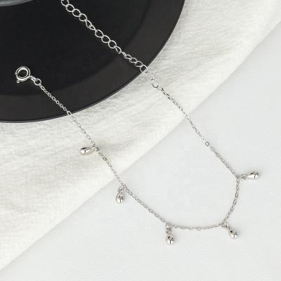 China Chenqi Cute Sterling Silver 925 Bracelet Water Drop Accessories Link Chain Ball Shape 925 Bracelets Love Luxury Female Jewelry for sale