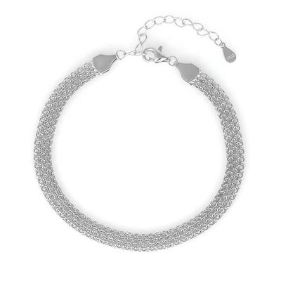 China Chenqi Sterling Silver 925 CLASSIC bracelet woven chain jewelry luxury elegant fancy party accessory gift for women for sale