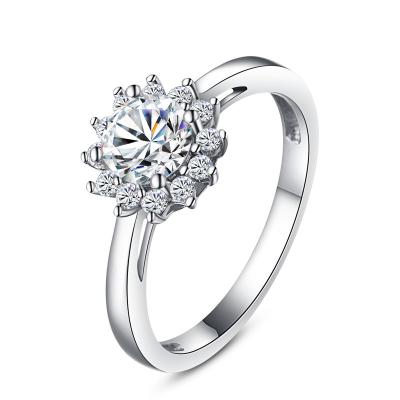 China CLASSIC Fashion 925 Sterling Silver Fine Jewelry Ring With CZ Customized Design For Wholesale for sale