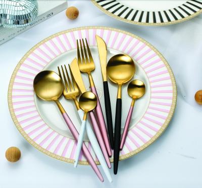 China Sustainable Popular Modern Stainless Steel Fork And Spoon Dinner Set for sale