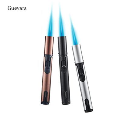 China Minimalist High Quality Refillable Butane Pencil One Reactors Flame Pen Torch Camping Lighter for sale