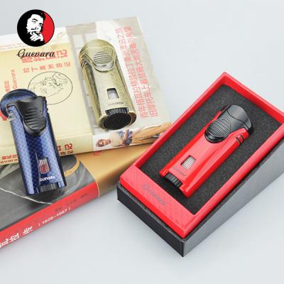 China GUEVARA Multifunctional Windproof Cigar Lighter with Drill, Single Fire and High Firepower for sale