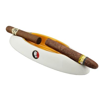 China Morden Luxury Modern Desktop Smoking Ashtray with Classic Ceramic 2 ct Cigar Ashtray for sale