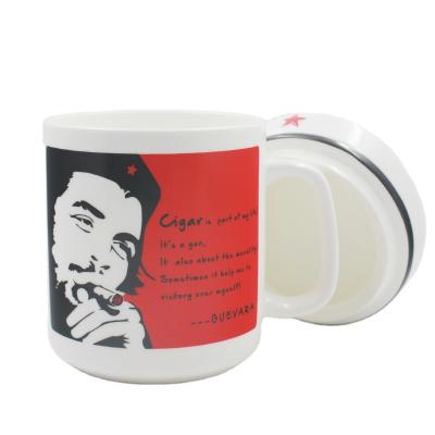 China Guevara sustainable luxury sublimation customize mug drink mug morden handle bone china mug for sale