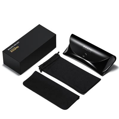 China Glasses Packing Set Designer High Quality Black Multi Kids Sunglasses Case Adult Sunglasses Packing Custom Logo Glasses Case for sale