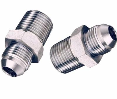 China Jic Bsp Straight Union Tube Fittings SAE Flared Hydraulic Straight Fittings for sale