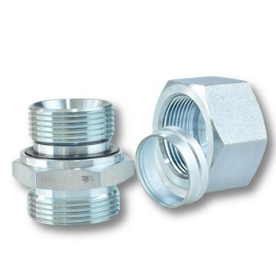 China Metric Thread Hydraulic Tube Fitting with Captive Seal and Galvanized Sheet Connection for sale