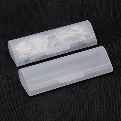 China Newest sunglasses case wholesale flip transparent plastic glasses box custom sunglass case packing box 2022 for sale