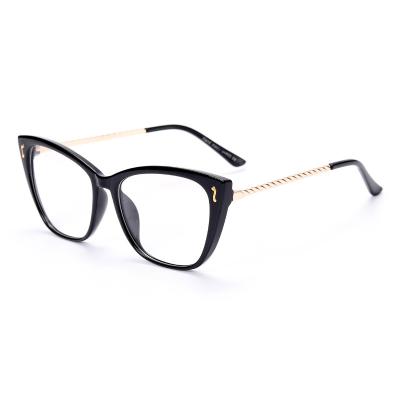 China Reading glasses wholesale 2021 fashion retro cat eye glasses frames stretch optical glass ladies eyeglasses frames for sale