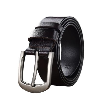 China Comvarious Pin Buckle Belt Men's Youth Hundred With Single Pin Buckle Belt Mens Dress Belt Genuine Leather for sale